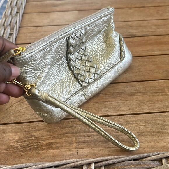Wilson’s Leather Metallic Wristlet - Picture 1 of 9